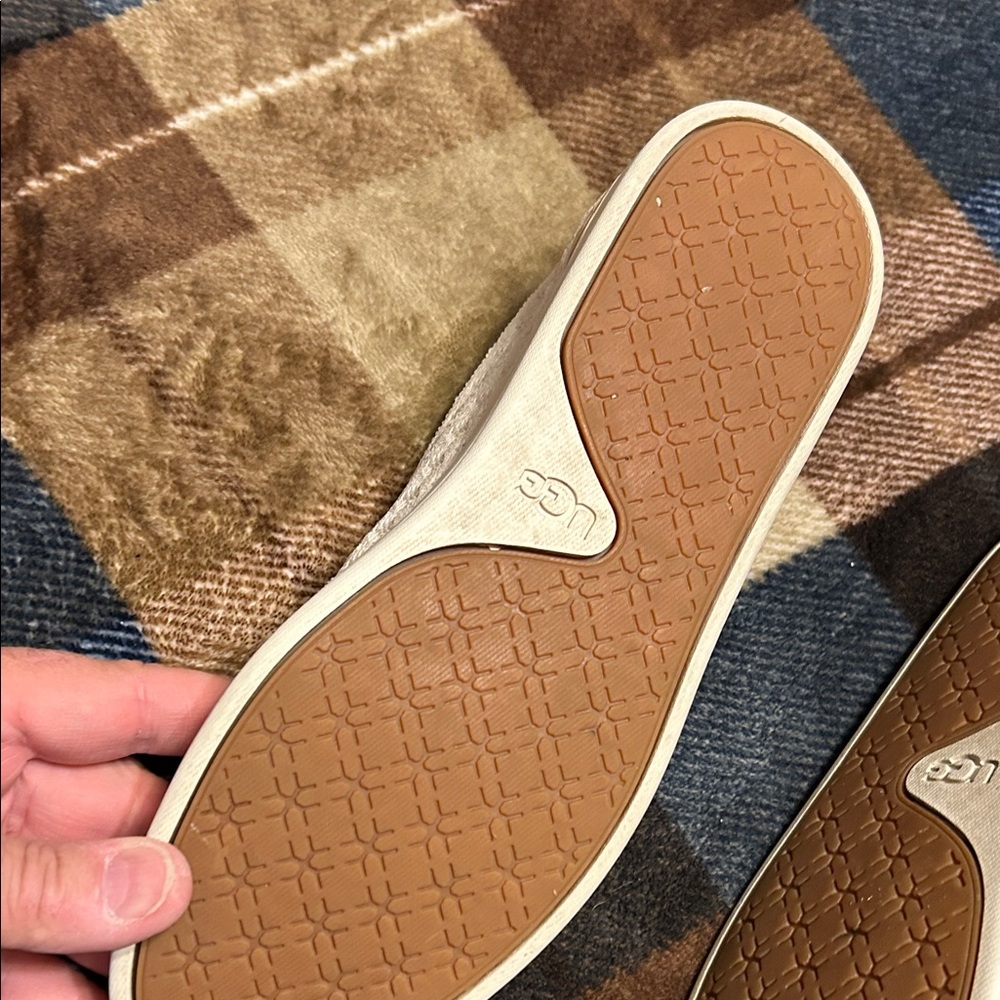 UGG Cream Perforated Flats - Picture 4 of 11